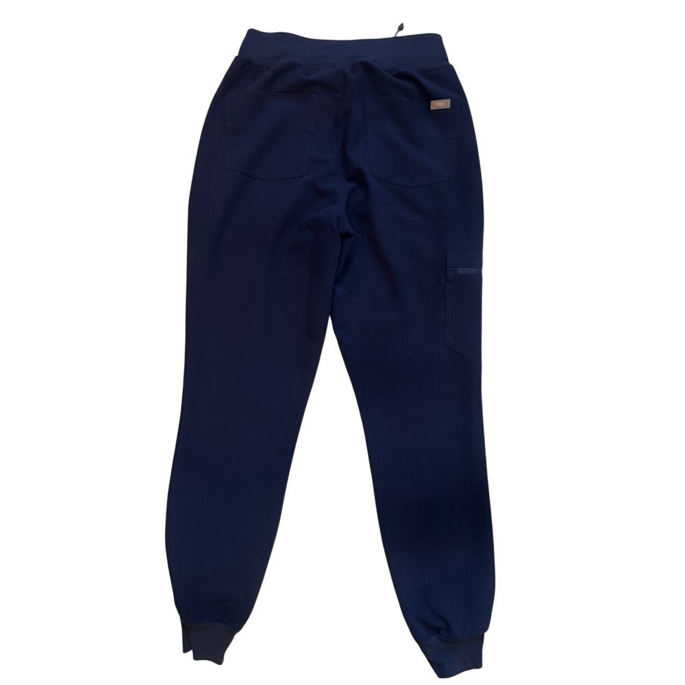 FIGS Zamora Jogger Scrub Pants Women’s XS Navy Blue Silver Drawstring Healthcare - Picture 3 of 9